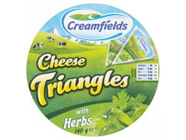 Creamfields Сливочный сыр с травами 8 шт 140 г
